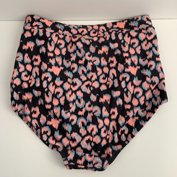 RELLECIGA Women's High Waisted Hipster Bikini Swimsuit Bottom Ruched Size L - Picture 10 of 13